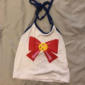 Omighty sailor moon halter top